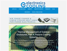 Tablet Screenshot of electronics-cooling.com